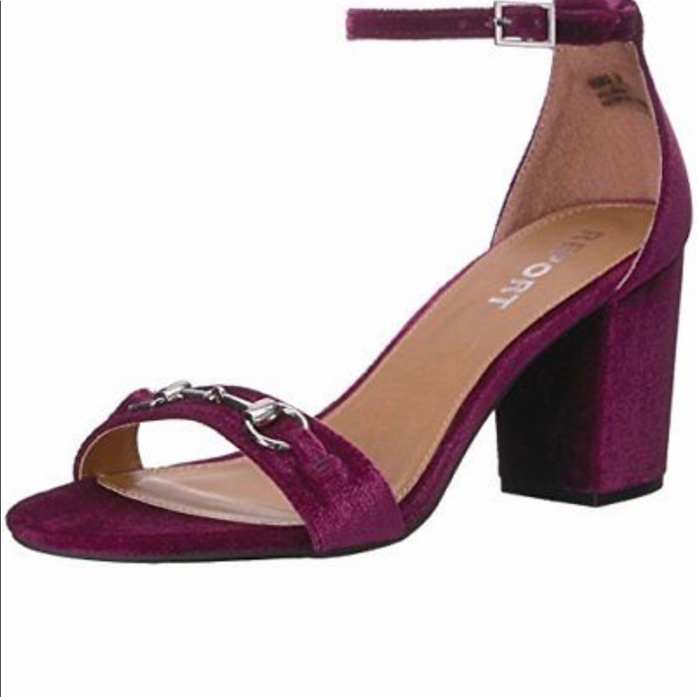 New Gucci like - Burgundy  Block Heel -great color
